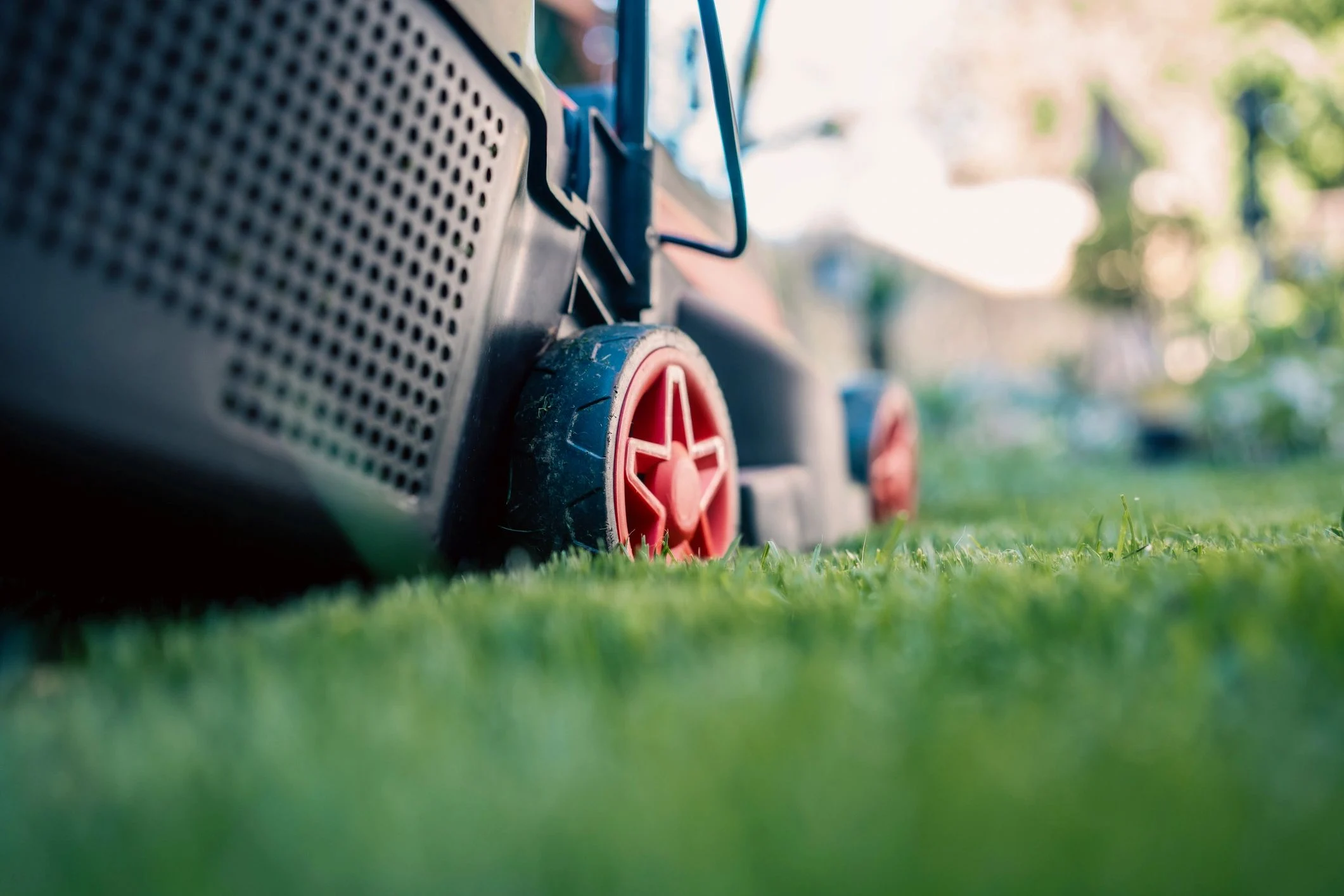 Residential lawn mowing